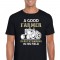 A Good Farmer Is Outstanding In His Field Unisex Black T Shirt