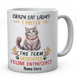 Crazy Cat Lady? - Personalised Funny Ceramic Mug