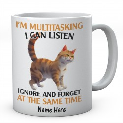 I'm Multitasking I Can Listen- Personalised Funny Ceramic Mug