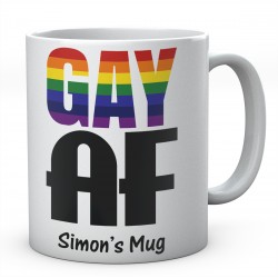 Gay AF Personalised Ceramic Mug