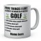 Five Things I Live Almost As Much As Playing Golf  Customised Ceramic Mug Design 2