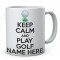 Keep Calm And Play Golf Personalised Ceramic Mug