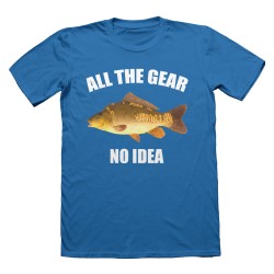 All The Gear No Idea Mirror Carp Fishing T Shirt Funny Children's Fisherman Angling Gift