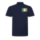Adults Personalised Irish​​​​​​​ Flag Polo Shirt Embroidered.