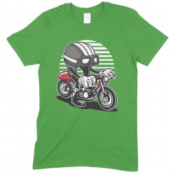 Caferacer Cartoon Motorbike Children's  Funny T Shirt