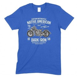 Custom Motorcycle- Native American Classic Legend Dark Iron- Kid's T Shirt Boy/Girl