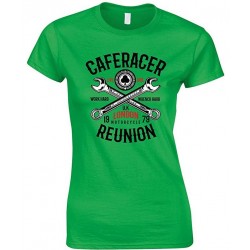 Caferacer Reunion Motorcycle London UK Ladies T Shirt 