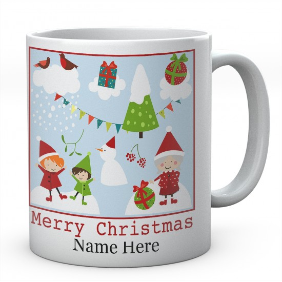 Merry Christmas Personalised Ceramic Mug