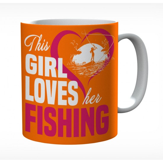 This Girl Loves Her Fishing Mug