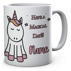 Personalised Printed Magical Unicorn,Ceramic Mug. 