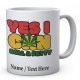  Yes I can Roll A Fatty-Ceramic Printed Name Mug