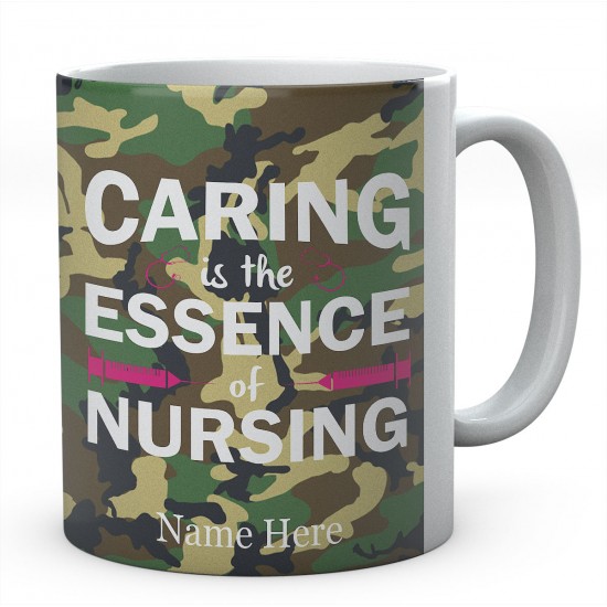 Personalised Caring Is The Essence Of Nursing Mug