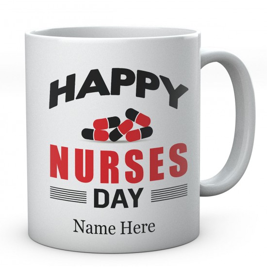 Personalised Happy Nurses Day Mug