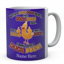 Personalised Duck Duck Ceramic Mug