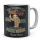 Personalised Sloth Fuck Fuck Mug