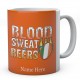 Personalised Blood Sweat And Beers Ireland Rugby Mug