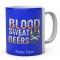 Personalised Blood Sweat And Beers Scotland Rugby Mug