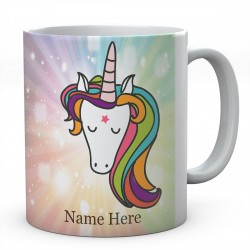 Personalised Printed Magical Unicorn with Background, Ceramic Mug