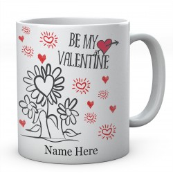 Be My Valentine Personalised Ceramic Mug