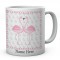 Flamingo love heart Personalised Ceramic Mug