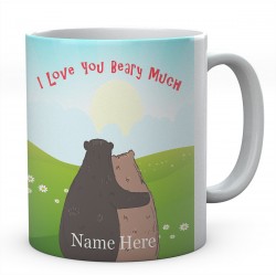I Love You Beary Much Personalised Ceramic Mug