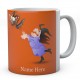 Personalised Witch And Bat Mug