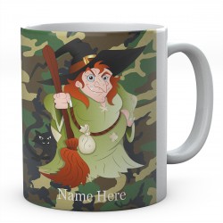 Witch And Broom Personalised Mug
