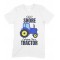 I Don't Snore, I Dream I'm Blue A Tractor Funny Unisex Children's Printed T Shirt Boy/Girl 