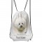 Personalised Bichon Frise Drawstring Gym Bag