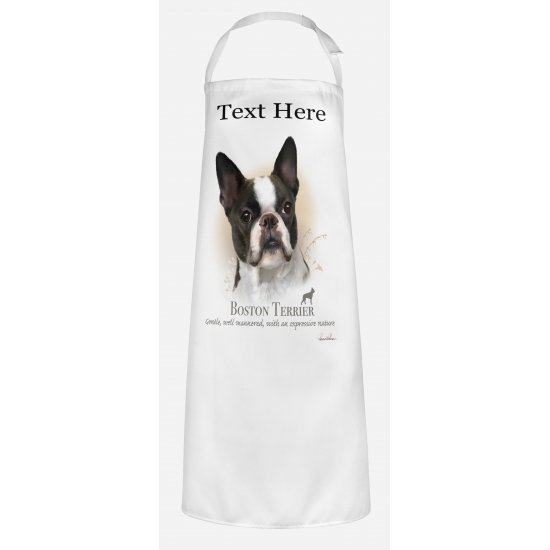 Personalised Boston Terrier Dog Apron