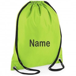 Personalised embroidered Any Name Drawstring Gym Bags