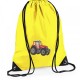 Personalised EMBROIDERED Red Tractor Drawstring Gym Bag 