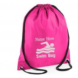 Personalised Embroidered Swim  Drawstring Gym Bag