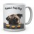 3 Biscuit Pug Mug Customised With Name Ceramic Mug
