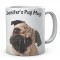 Pug Mug Customised With Name Ceramic Mug