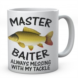 Master Baiter Always Messing With My Tackle Common Carp Ceramic Mug