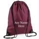  Printed  Any Name  Drawstring Gym Bag