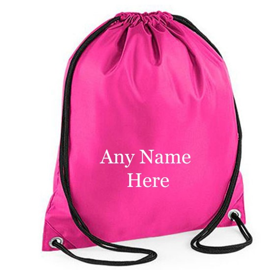  Printed  Any Name  Drawstring Gym Bag