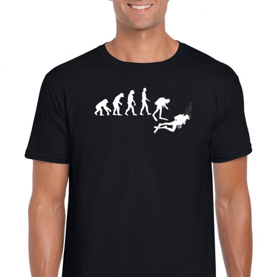 Evolution Diving Diver Unisex Black T Shirt