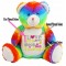 Embroidered Love You To The Moon & Back Rainbow Bear