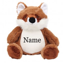 Mumbles Fox Soft Toy-Embroidered With Personalised Name 