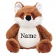 Mumbles Fox Soft Toy-Embroidered With Personalised Name 