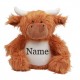 Mumbles HIGHLAND COW Soft Toy-Embroidered With Personalised Name 