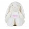 Personalised  Mumbles Embroidered White Rabbit Teddy Bear
