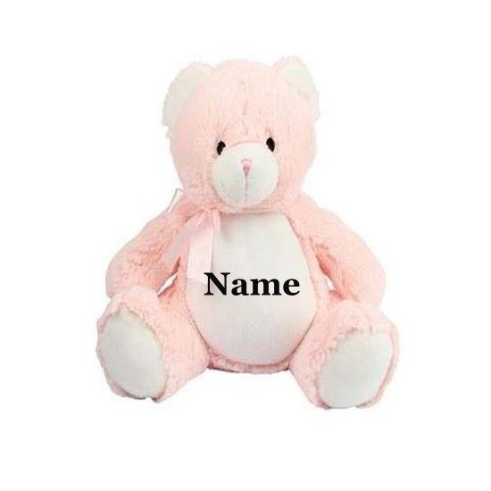 Personalised Pink Teddy Bear 