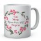 Flower Eat Sleep Your Own Text Repeat Personalised Ceramic Mug