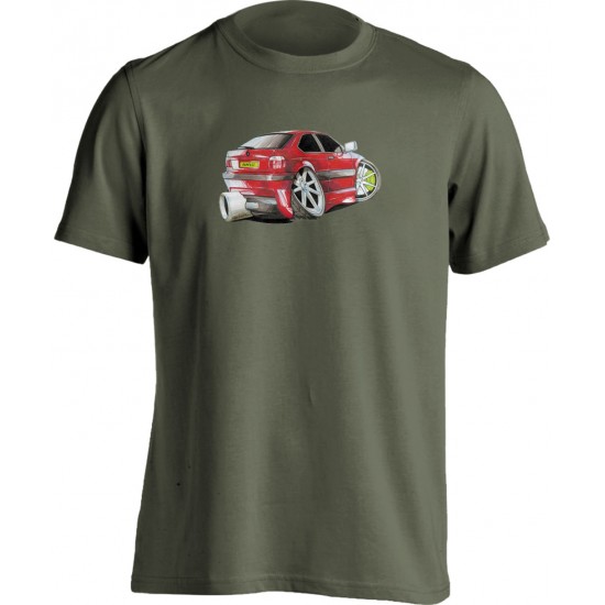 Koolart BMW Compact Red -1200- Adults Unisex T Shirt