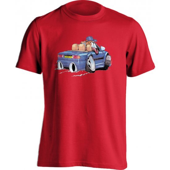 Koolart BMW 325I Blue- 1514-Child's Kartoons Motor Vehicle T Shirt