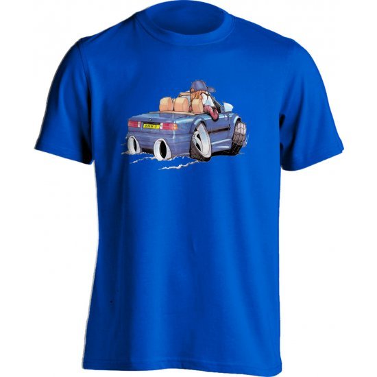 Koolart BMW 325I Blue- 1514-Child's Kartoons Motor Vehicle T Shirt