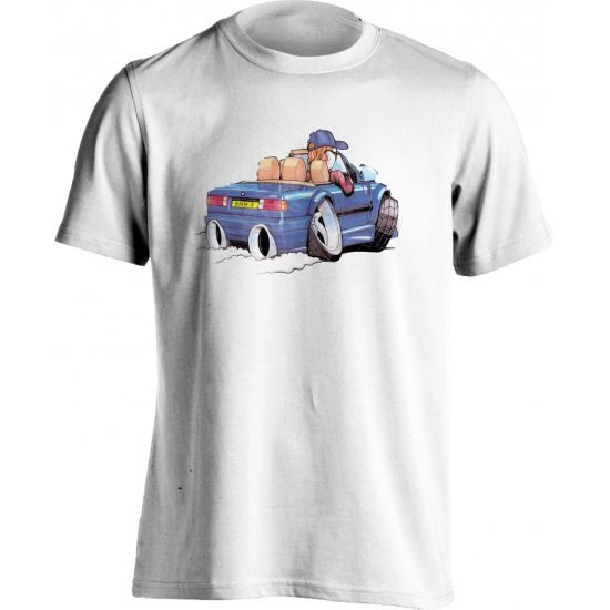 Koolart BMW 325I Blue- 1514-Child's Kartoons Motor Vehicle T Shirt